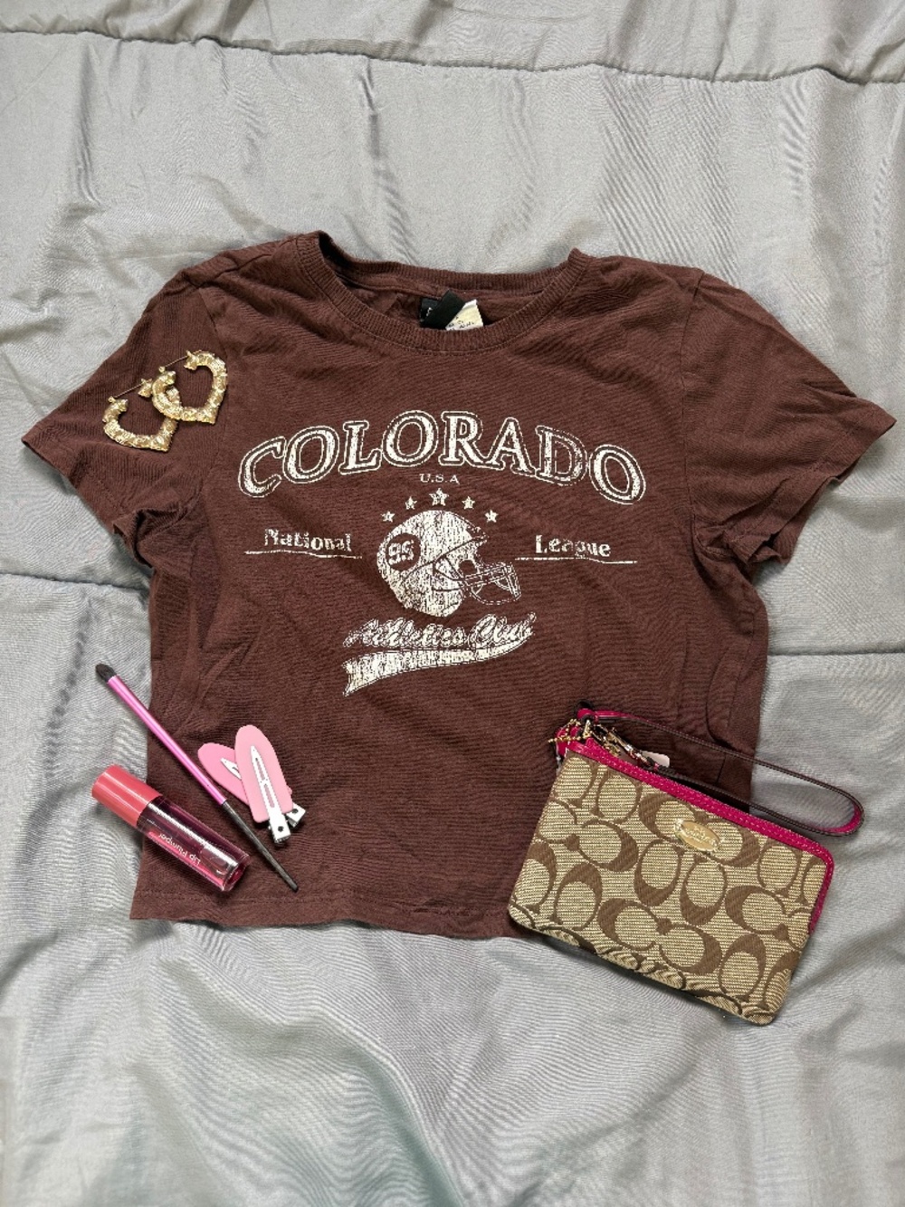 Brown Colorado Crops Tee🤎🥥